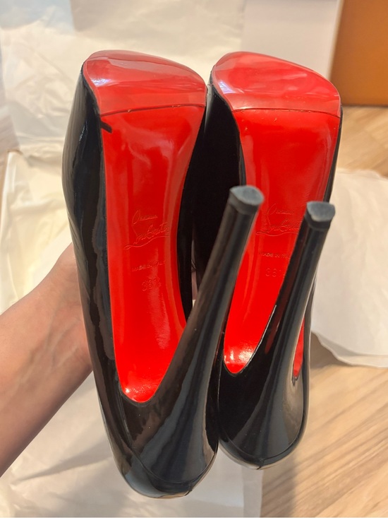 christian louboutin daffodile pumps black patent leather main image 7